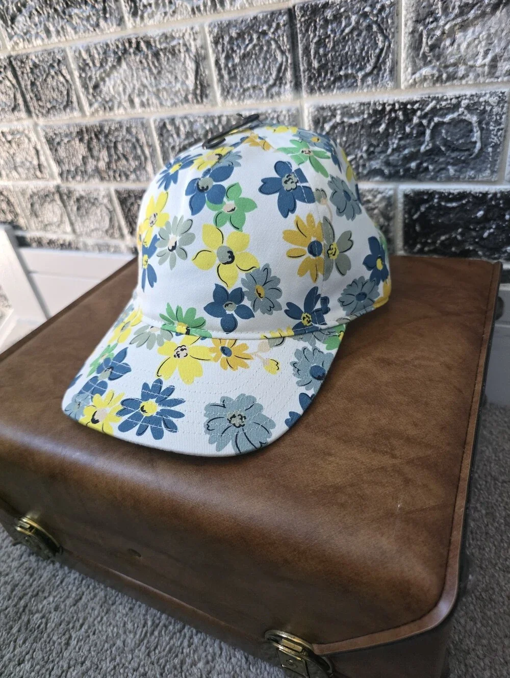 Kate Spade Women's Floral Print Baseball Cap One Size